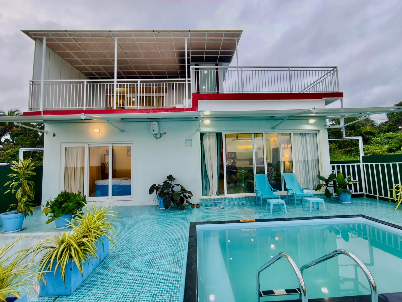 Modern Poolside Retreat — Villas shooting location in Thrissur
